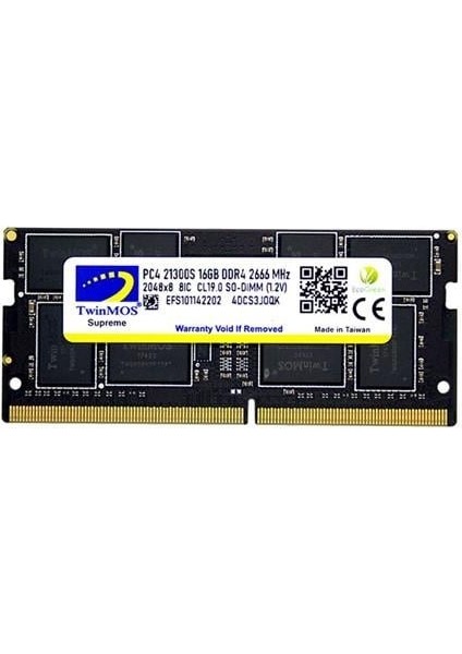 Twınmos 16GB Ddr4 2666MHZ Notebook Ram MDD416GB2666N