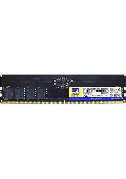 Twınmos 8gb Ddr5 4800MHZ CL40 Pc Ram Voltx TMD58GB4800U40