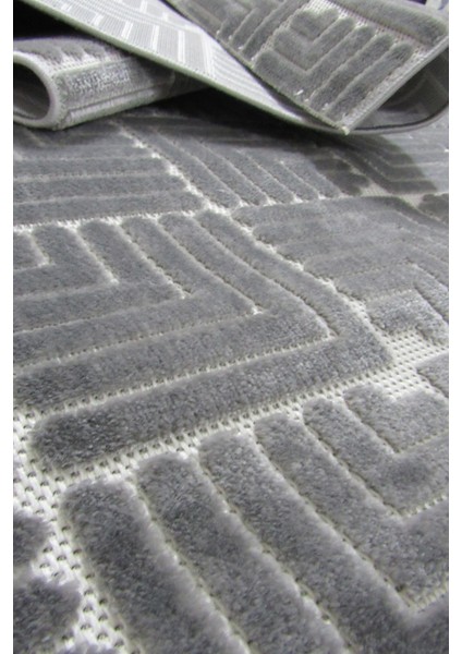 8356A Gri Saçaklı Bohem Modern Iskandinav Dokuma Halı Oturma Odası - Salon fiyatları