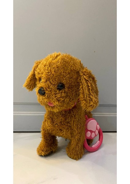Müzikli Yürüyen Havlayan Yalayan Kuyruk ve Başını Sallayan Ses Kaydını Tekrarlayan Peluş Köpek