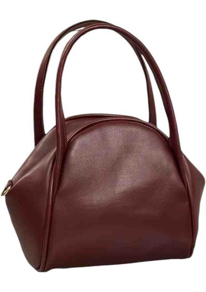 Bordo Kadın El ve Omuz Çantası (17×15×9)Cm modelleri