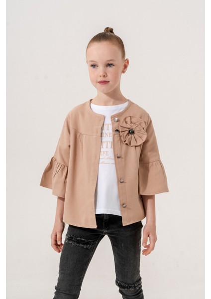 Kız Çocuk Çiçek Gömlekli İkili Kız Takım 3127 fiyatları