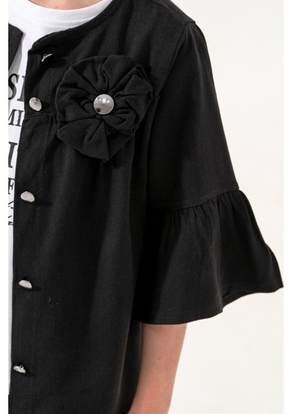 Kız Çocuk Çiçek Gömlekli İkili Kız Takım 3127 fiyatları