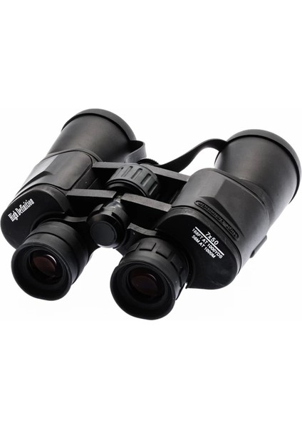 High Defination 7X50 Geniş Ön Mercek Profesyonel El Dürbünü 1000M/56M