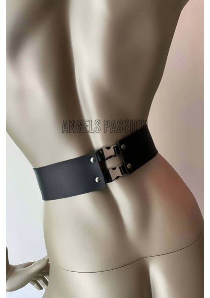 Klipsli Deri Korse Harness - Deri Korse Elbise - BRF594