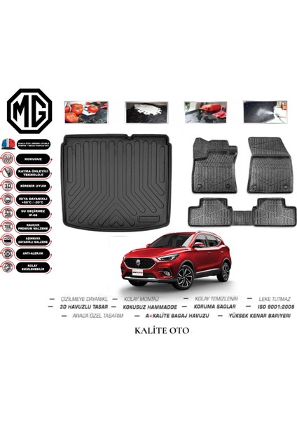Mg Zs 2023 Model 3D Bagaj Havuzu+4d Havuzlu Paspas Seti fiyatları