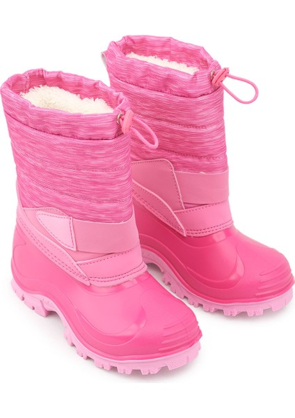 Kışlık Kız Çocuk Içi Sıcak Astarlı Kar Bot Çizme Kırmızı Renkli Platform Topuklu modelleri