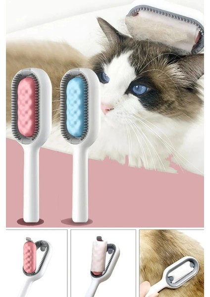 Tineke Islak Mendil Aparatlı Kedi Köpek Tüy Temizleyici Tarak 1 Adet