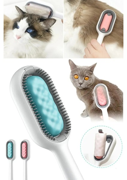 Tineke Islak Mendil Aparatlı Kedi Köpek Tüy Temizleyici Tarak 1 Adet