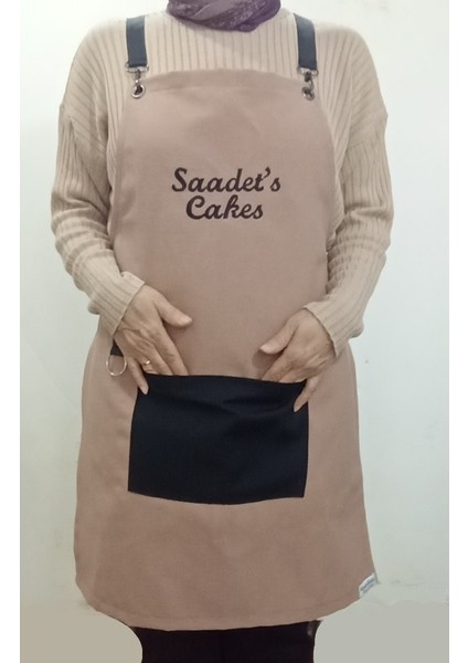 Mutfak Resim Sanat Barista Garson Kuaför Boya Atölye Iş Önlüğü Su Tutmaz Kumaş Isme Özel