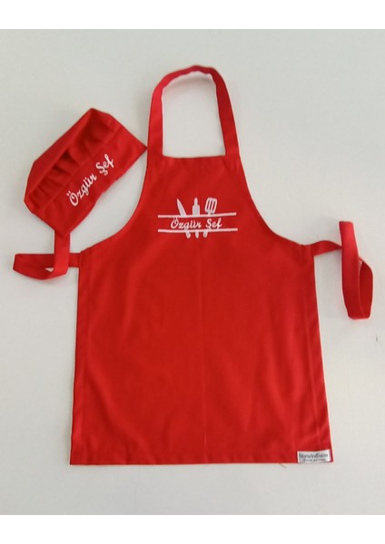 Mutfak Temalı Çocuk Mutfak ve Etkinlik Ana Okulu Önlüğü Su Tutmaz Kumaş Isme Özel Nakış Desenli 0- 14 Yaş fiyatları