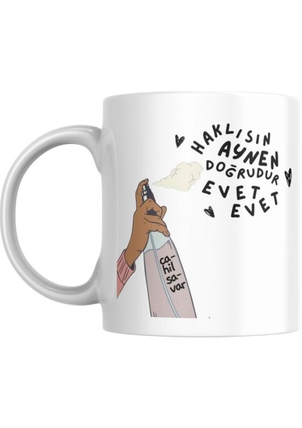 Komik Ve Eğlenceli Baskılı Kupa Bardak: Kahve + Mizah = Gülümseten Tasarım İle Kahve Keyfi