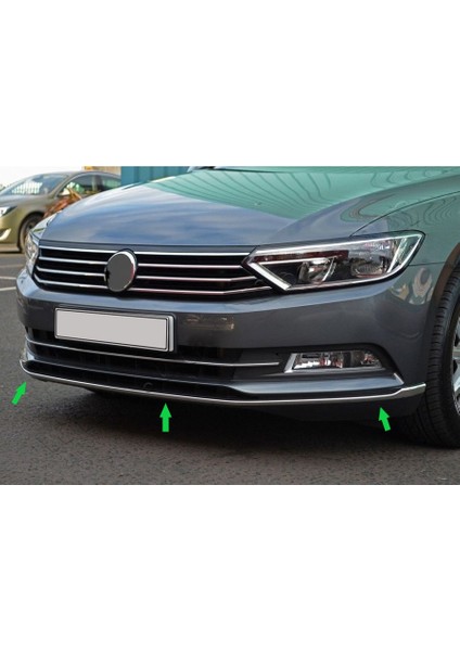Ön Tampon Çıtası Krom 3 Parça Passat B8 Sd 2015-2019 Arası Modeller Için fiyatları