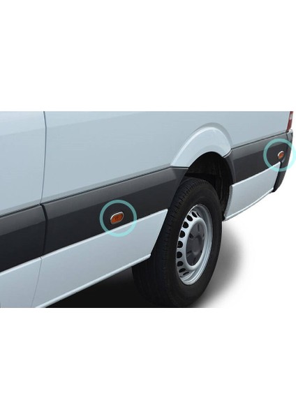 Reflektör Çerçevesi Krom 6 Parça Sprinter Van 2006 ve Sonrası Modeller Için