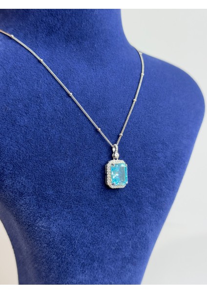 Baget Tek Taş 925 Ayar Gümüş Kolye fiyatları