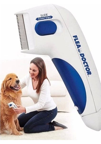 Flea Doctor Kedi ve Köpekler Için Pilli Pire Tarağı