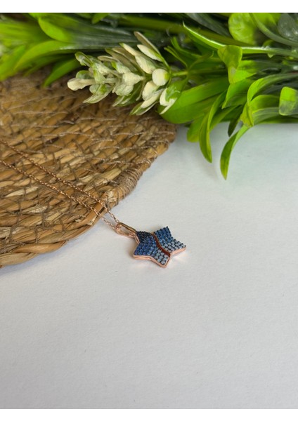 925 Ayar Gümüş Bronz Yıldız Detaylı Kolye fiyatları