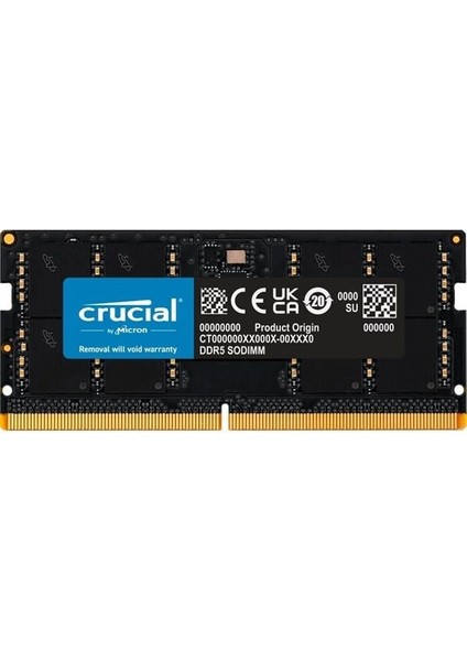 32GB DDR5 5600MHZ CL46 NOTEBOOK RAM VALUE CRUSO5600/32