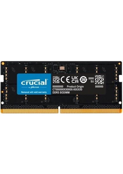Crucıal 32GB Ddr5 4800MHZ Notebook Ram Value CT32G48C40S5