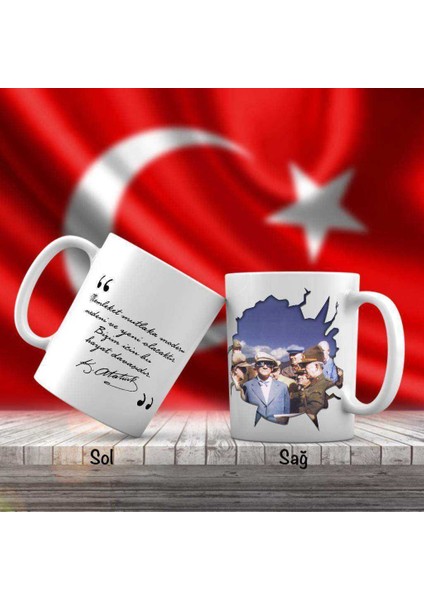 Asil Hediyelik Mustafa Kemal Atatürk'ün Milli Kültüre Verdiği Önem - Atatürk'ün Sözleri -Kupa Bardak