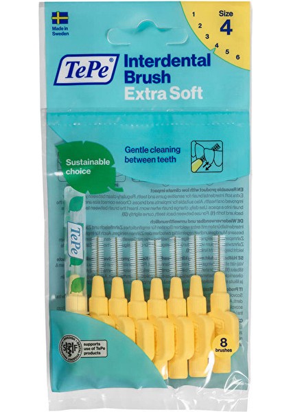 Arayüz Fırçası - X-Soft 0.7 mm Sarı - 8'li