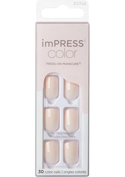 Color Kendinden Yapışkanlı Takma Tırnak Kısa - Point Pink - 1 Adet