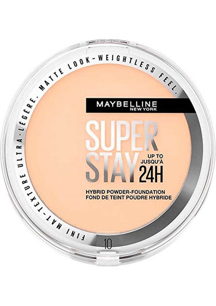 Superstay 24H Hybrid - Powder Foundation 10 - 1 Adet