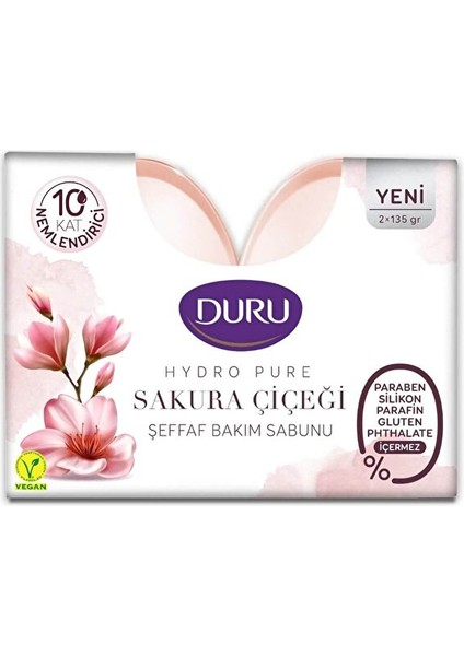 Katı Sabun - Hydro Pure & Sakura - 2X135 gr