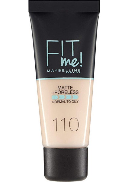 Fit Me Fondöten - No: 110 Porcelain - 30 ml