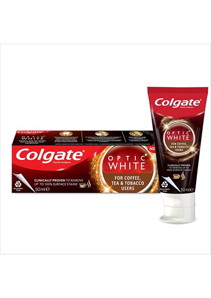 Diş Macunu - Optic White Çay Kahve - 50 ml