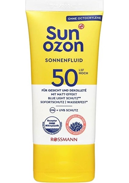 Güneş Koruyucu Yüz Kremi 50SPF - - 50 ml