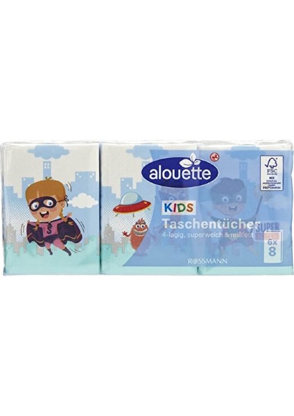 Kağıt Mendil Çocuklar Için - 4 Katlı - 6x8'li