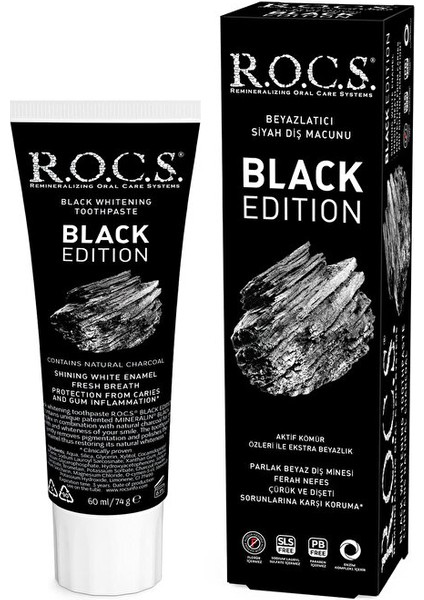 Diş Macunu - Black Edition Kömür Beyazlatıcı - 60 ml