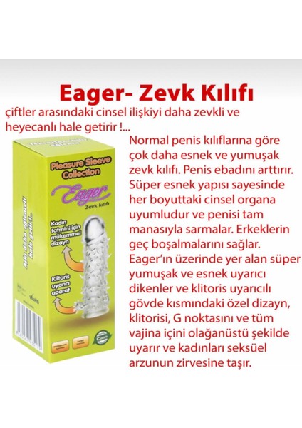 Medikal 250 ml & Eager Zevk Kılıfı modelleri