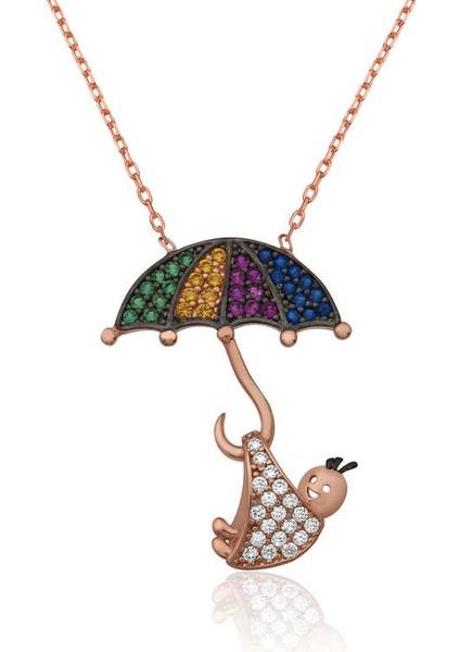 925 Ayar Gümüş Doğan Bebek Gümüş Kolye