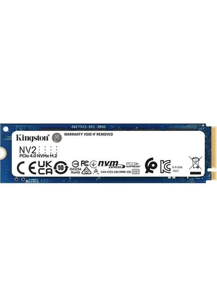 Kıngston 1tb Nv2 SNV2S/1000G 3500- 2100MB/S M2 Pcıe Nvme Gen4 Disk