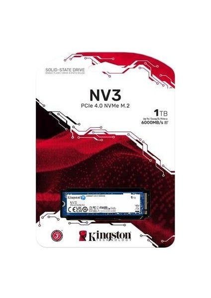 Kıngston 1tb Nv3 SNV3S/1000G 6000-4000MB/S M2 Nvme Gen4 Disk