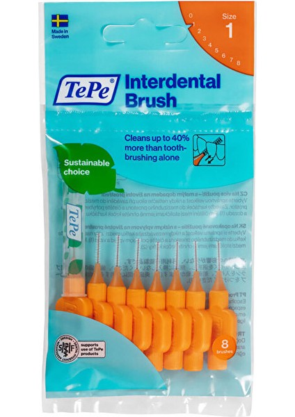 Arayüz Fırçası - 0.45 mm Turuncu - 8'li