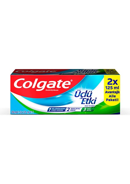 Diş Macunu - Üçlü Etki - 125 ml X2