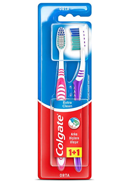 Diş Fırçası - Ekstra Clean Orta - 1+1