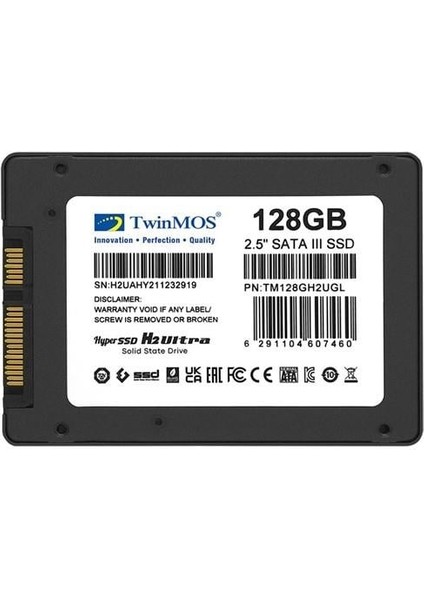 Twınms 128GB TM128GH2UGL 580-550MB/S Sata-3 SSD Disk