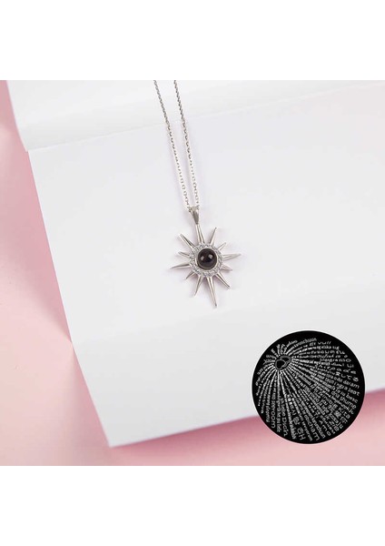 925 Ayar Gümüş 100 Dilde Seni Seviyorum Kutup Yıldızı Kadın Kolye fiyatları