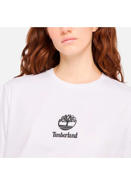 Print Stack Logo Short Sleeve Tee Erkek Beyaz Tshirt TB0A6WWT1001 fiyatları