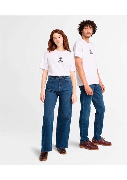 Print Stack Logo Short Sleeve Tee Erkek Beyaz Tshirt TB0A6WWT1001 fırsatları