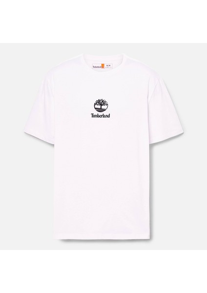 Print Stack Logo Short Sleeve Tee Erkek Beyaz Tshirt TB0A6WWT1001 indirimleri