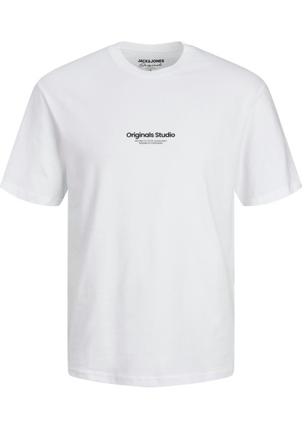 Jack Jones Jorvesterbro Tee Ss Crew Neck Noos Pls Erkek Beyaz Büyük Beden Tshirt 12248177-01 indirimleri