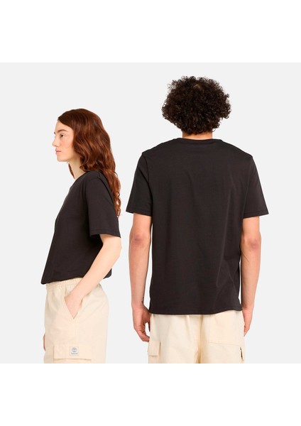 Print Stack Logo Short Sleeve Tee Erkek Siyah Tshirt TB0A6WWT0011 modelleri