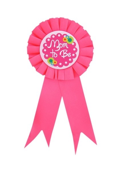 Mom To Be Yazılı Rozet Pembe Renk (4767)