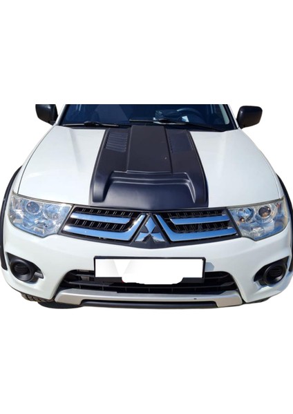 Mtsubsh l200 uyumlu motor kaput üstü şişirme siyah scoop 2007 / 2014