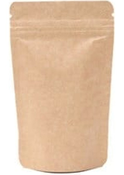 Kraft Alüminyum Kilitli Doypack 130X225X35 mm 100 Adet